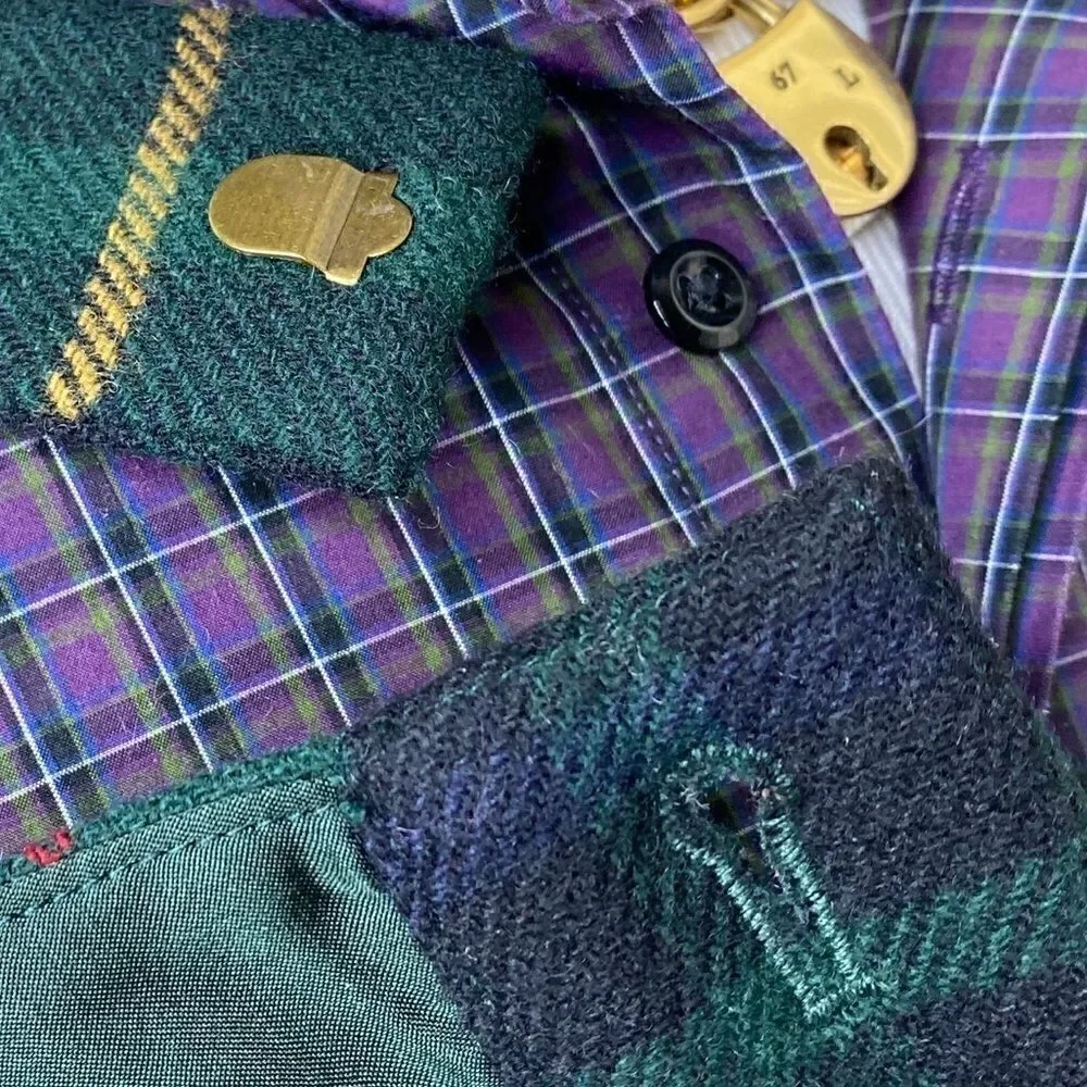 Ralph Lauren Fall ‘12 Green Plaid Fringe Trim Wool Trouser - Picture 15 of 16